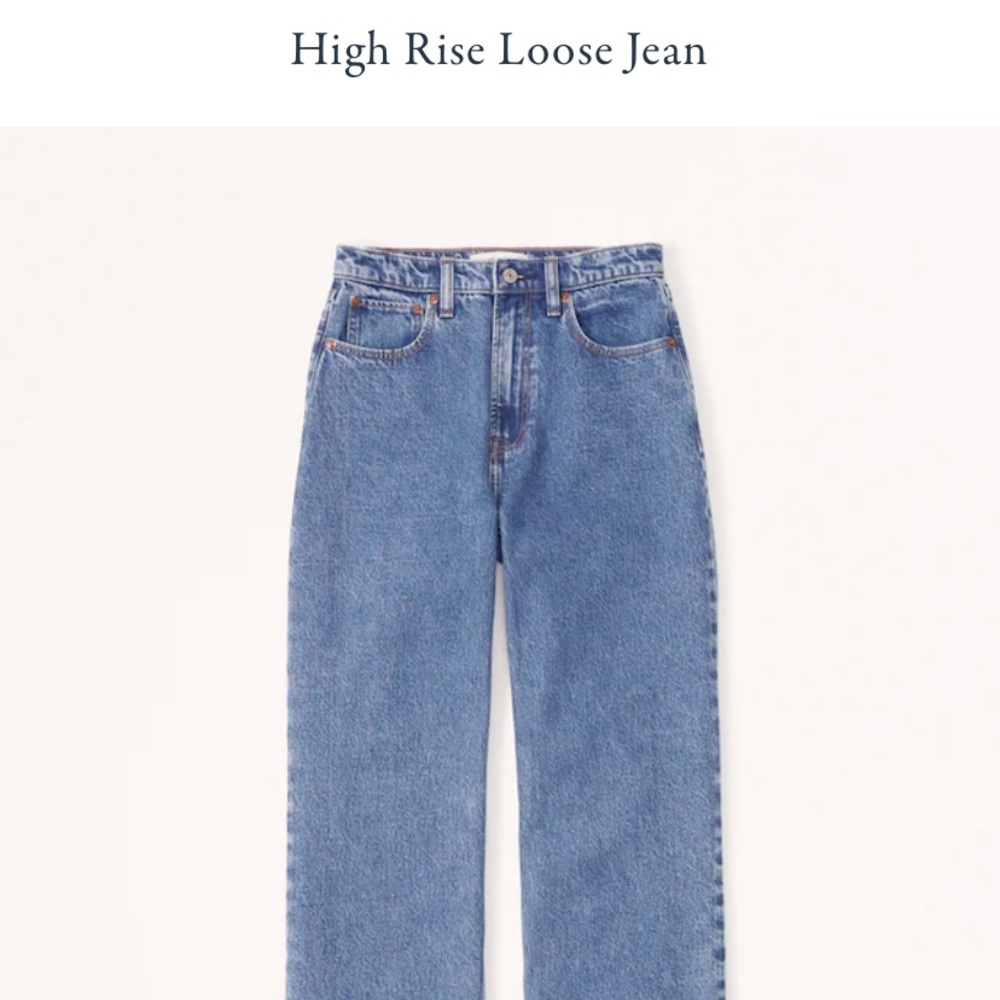 Abercrombie the loose high rise jeans
